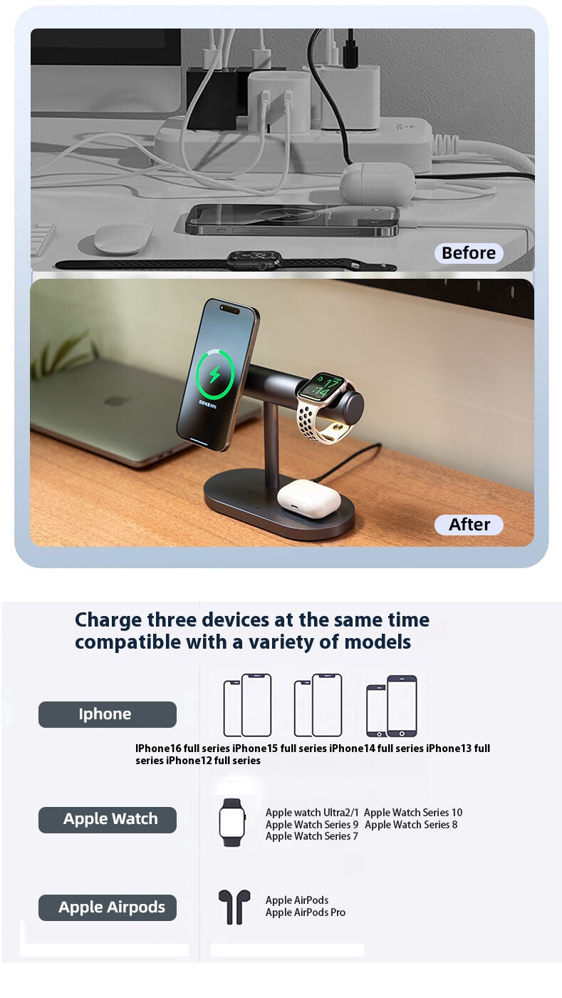 【NEW】KEJIU 3-in-1 wireless charger