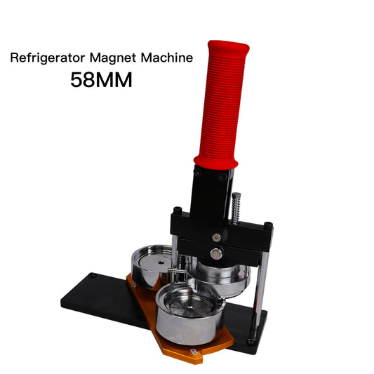 58MM Round Refrigerator Magnet Machine