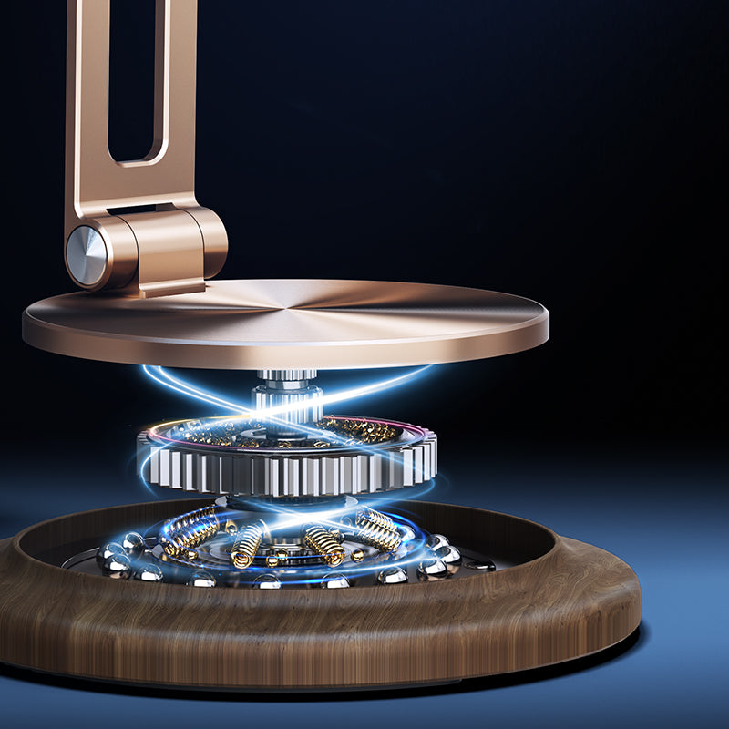 360° Adjustable Mobile Phone Stands,Walnut Base