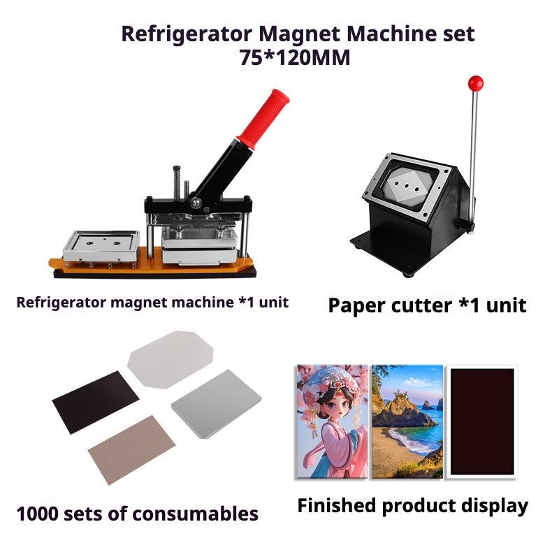 75*120MM Refrigerator Magnet Machine