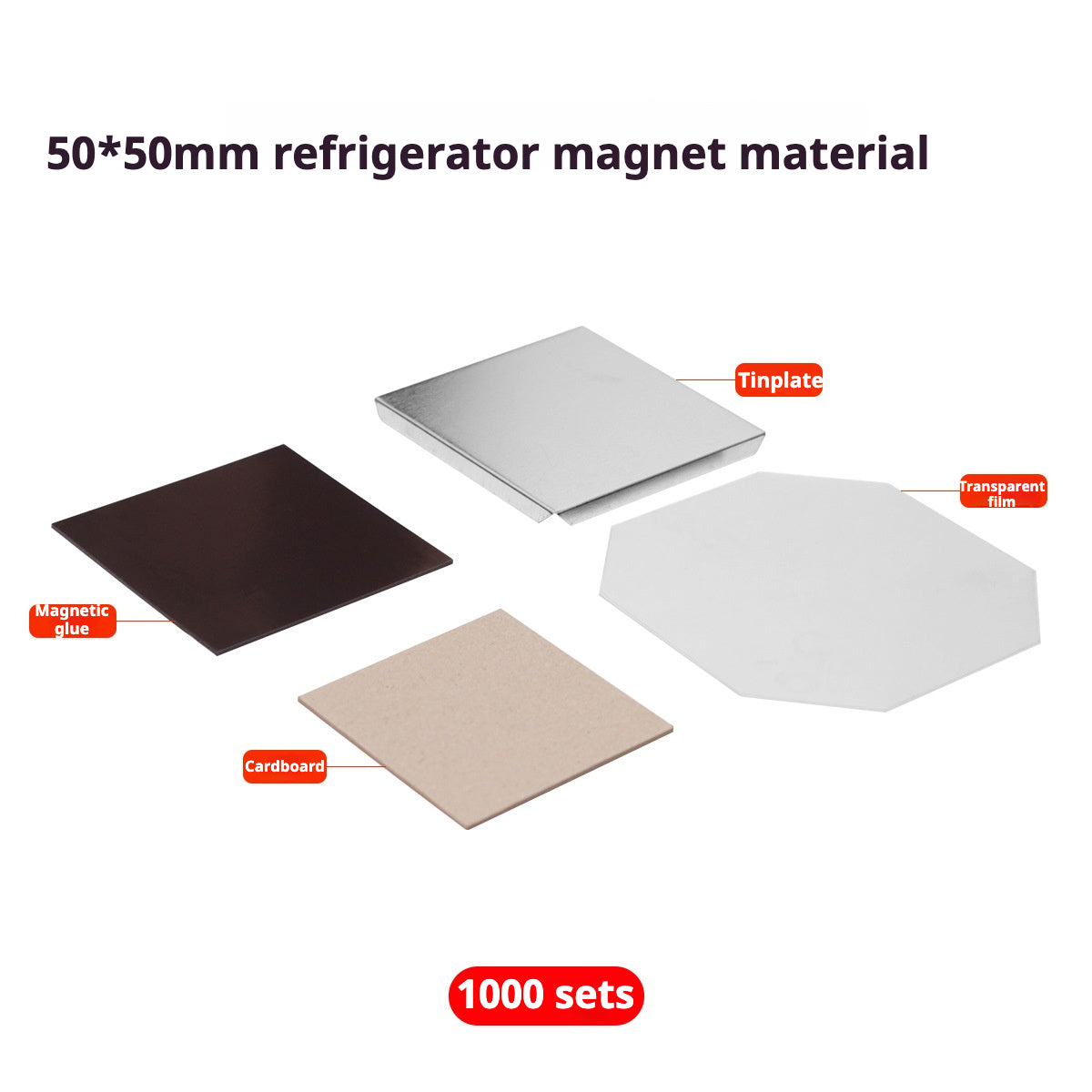 50*50MM Square Refrigerator Magnet Machine