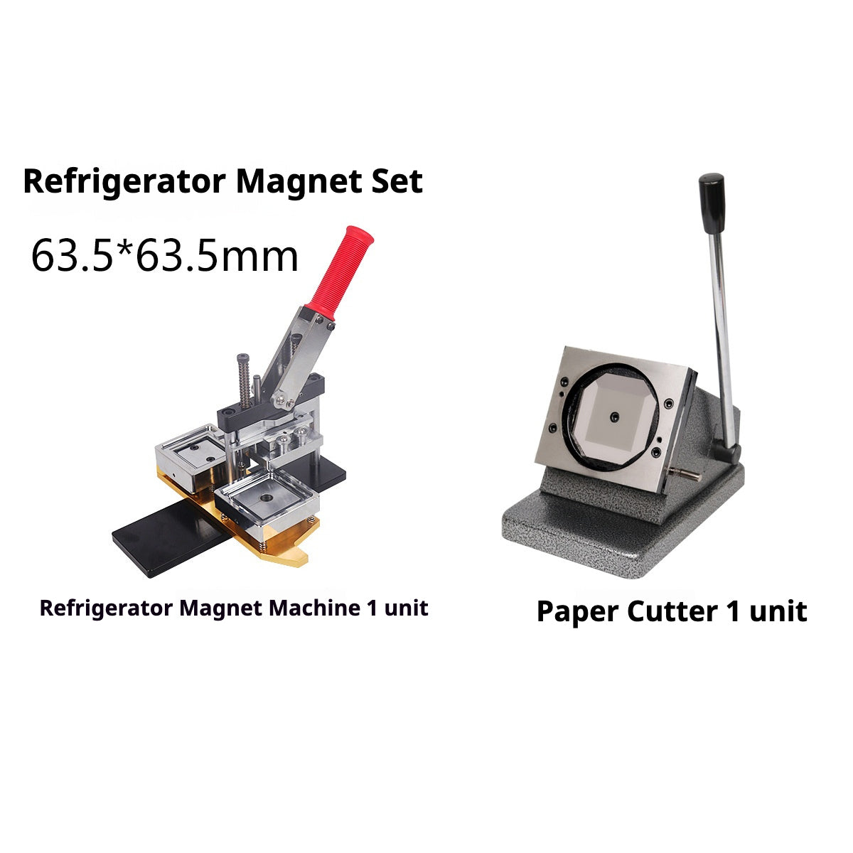 63.5*63.5MM Square Refrigerator Magnet Machine