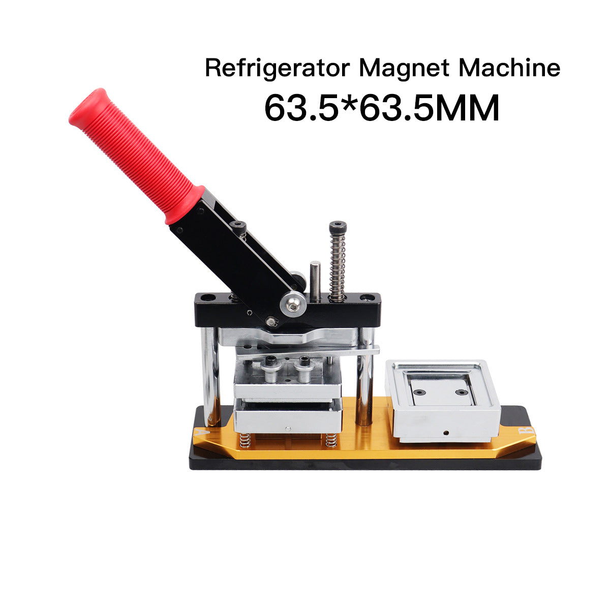 63.5*63.5MM Square Refrigerator Magnet Machine