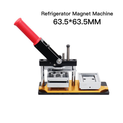 63.5*63.5MM Square Refrigerator Magnet Machine